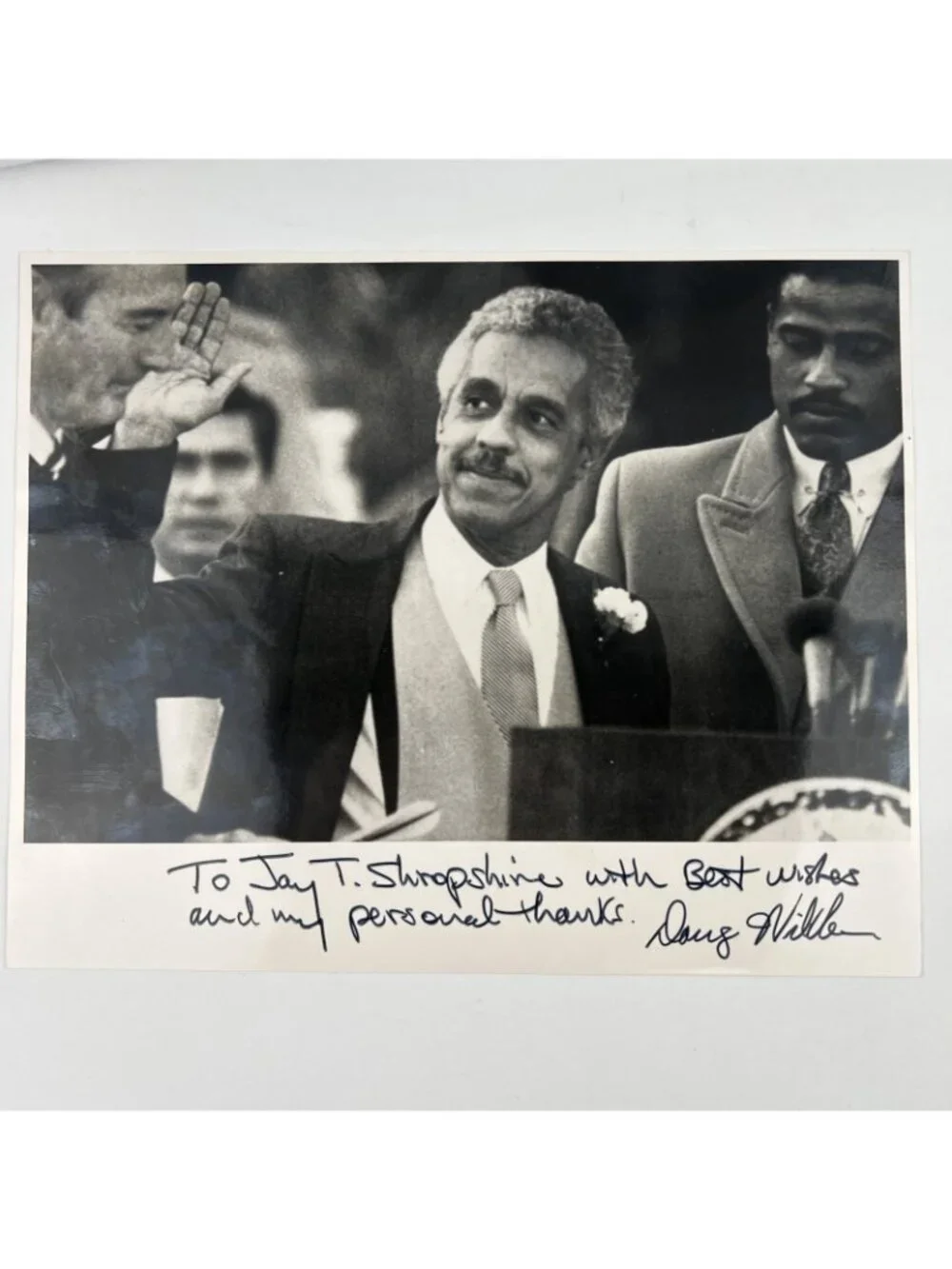 L Douglas Wilder 7 Photos 3 Are Signed 8x10 Virginia Governor Nelson Mandela
